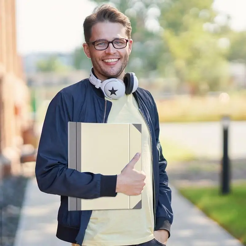 Portable Document Organizer Important Papers Organizer Wear-resistant File Binder Organizer Elastic Closure Family Information