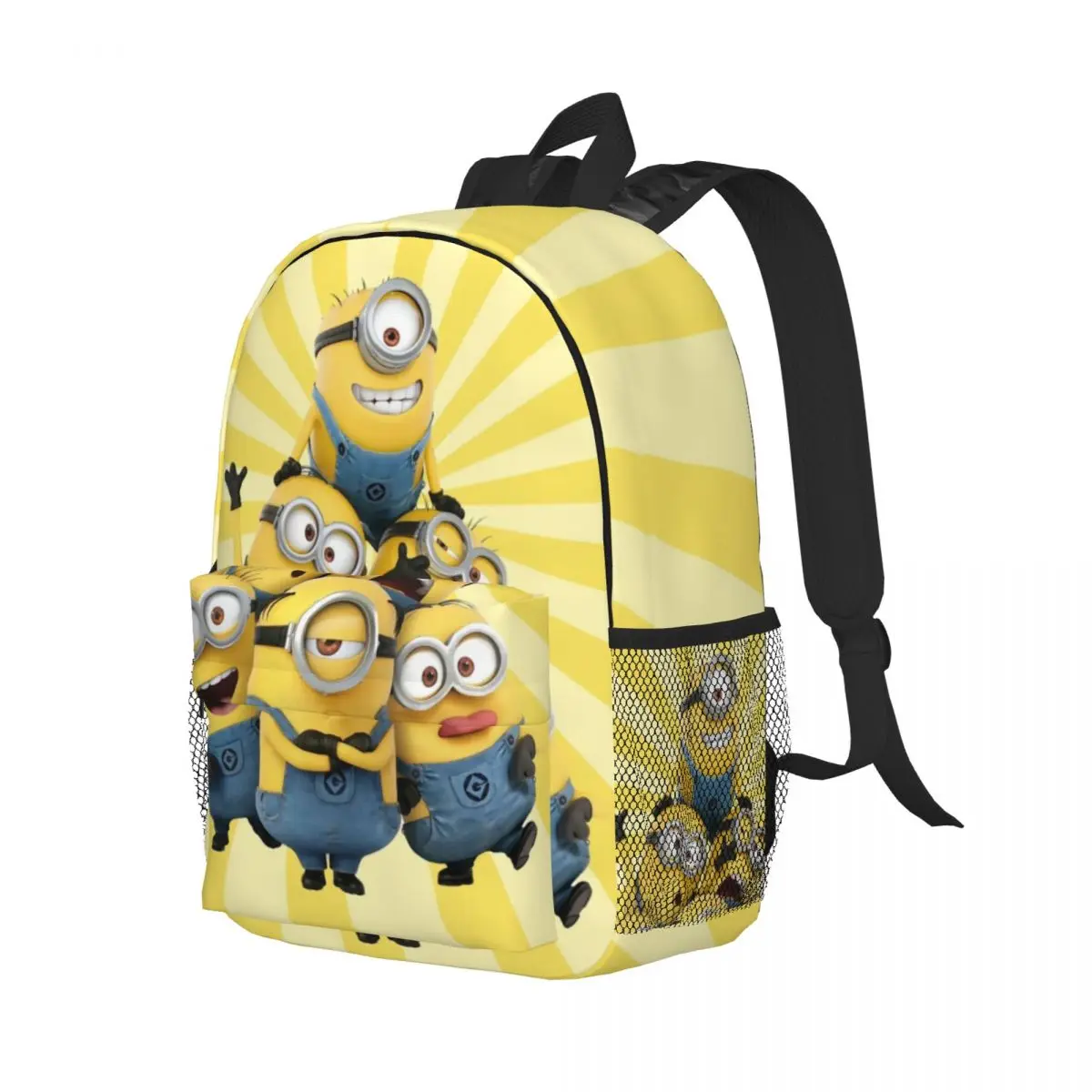 Minions Printed Lightweight Casual Schoolbag For School, Outdoor, Shopping, Office 15inch