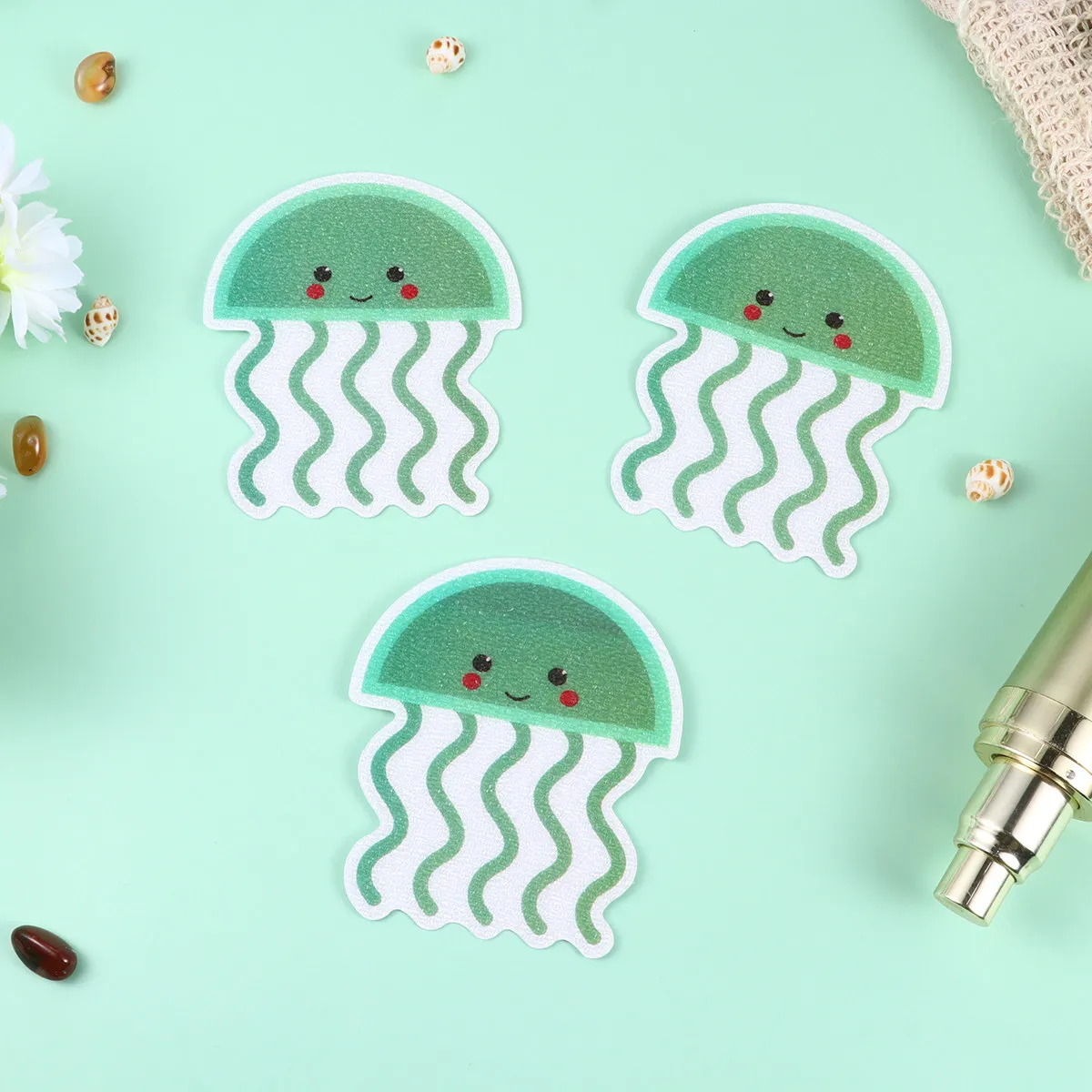 

20Pcs Safe Bath Anti-Slip Stickers Cartoon Design Strong Adhesion for Smooth Surfaces Bathtub Bathroom Floor Shower Tile Pool