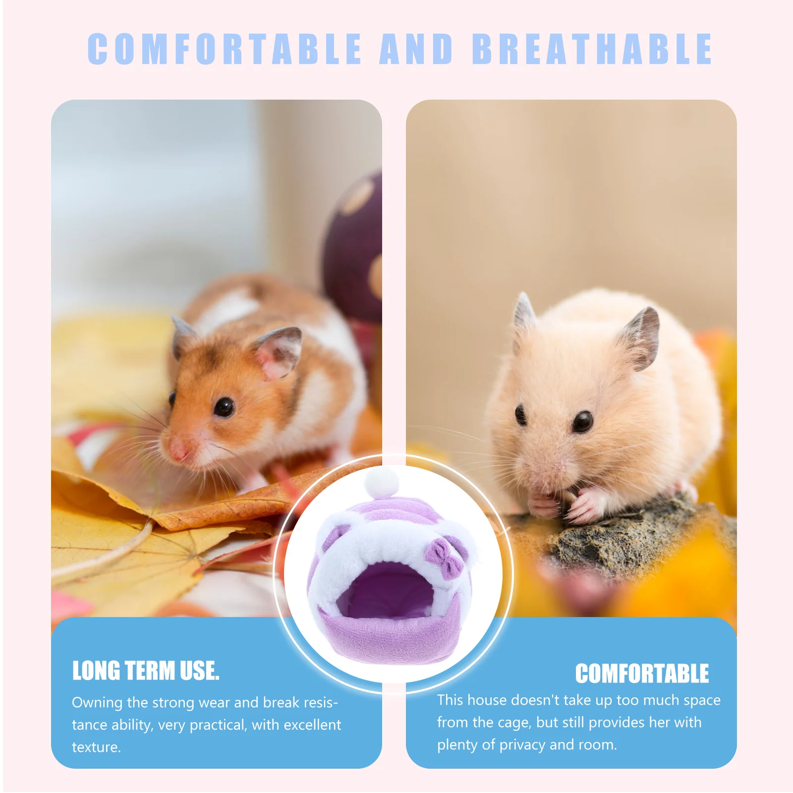 Małe zwierzęta zimowe pogrubione bawełniane domek dla szynszyli ciepłe legowisko miękkie łóżko dla chomika wygodne kryjówka