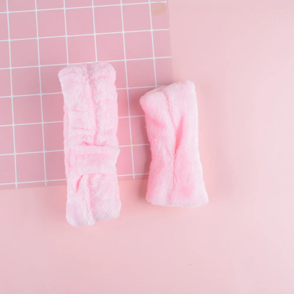 المرجان الصوف قوس الشعر الصليب عقال لغسل الوجه ماكياج سيدة حمام قناع التجميل هيرباند مرونة لينة عمامة إكسسوارات الشعر