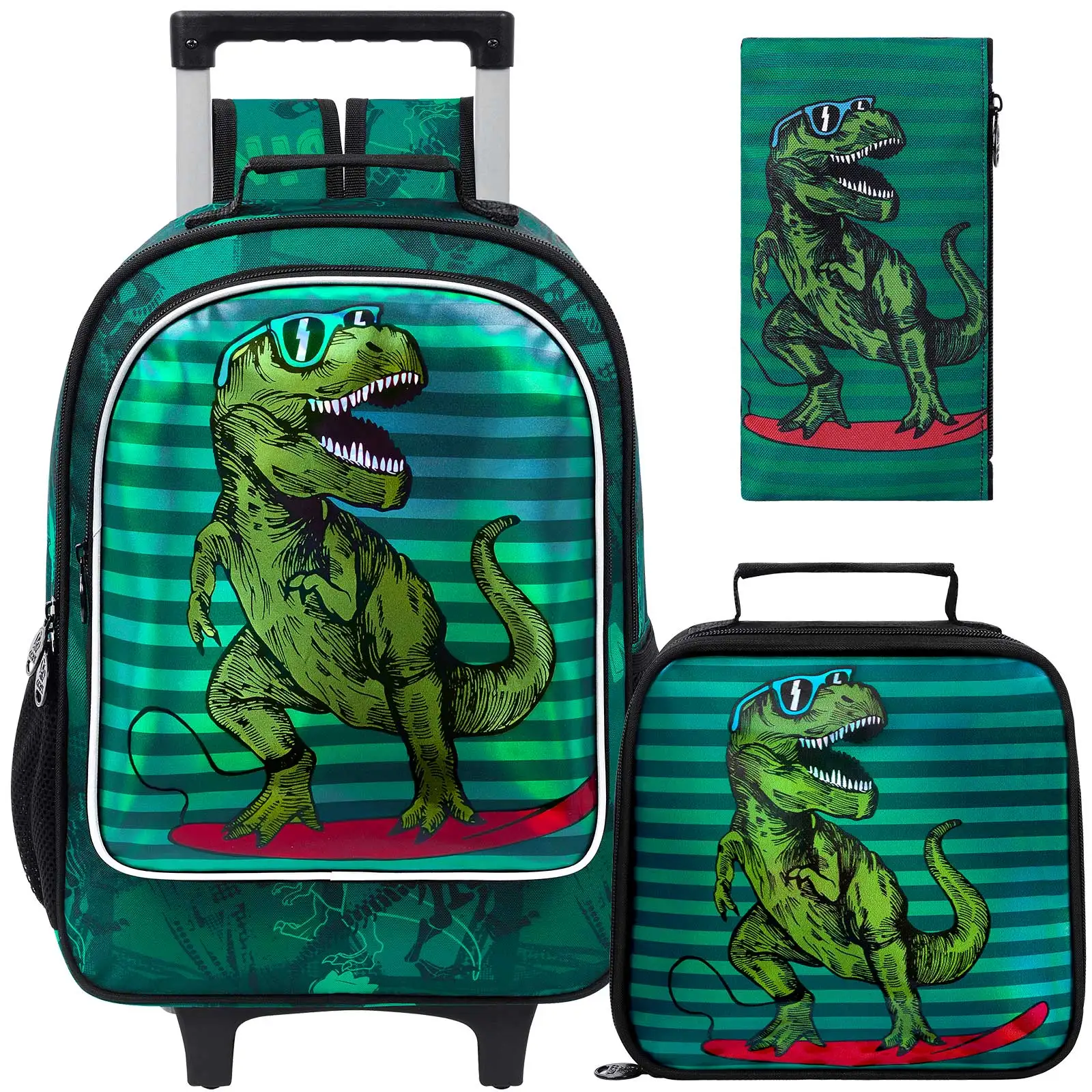 sac-a-dos-a-roulettes-pour-garcons-sac-a-roulettes-pour-l'ecole-primaire-3-pieces-motif-dinosaure