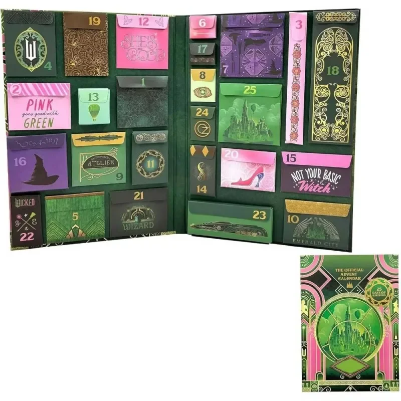 Wicked Advent Calendar 2024 Christmas Wicked Advent Calendar New Year Gift Countdown 25 Days of Magic Bad Witch Collectibles