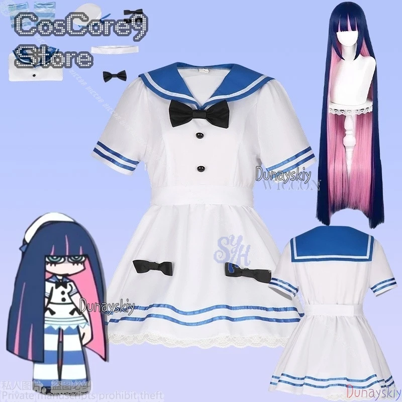 

ПАНТИЯ И НАЛИЧИНА С ГАРТЕРОМ, чулки для косплея, аниме-костюм JK Kawaii, белый матросский костюм, мини-платье для девочек Jirai Kei, Хэллоуин