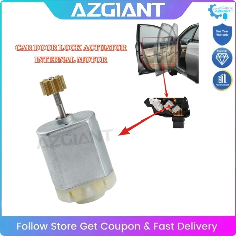 AZGIANT Quiet Operation Door Lock Motor Repair FC-280 High Power 12 Volt For Jaguar F-PACE X761 E-PACE X540 XE X760 Car Parts