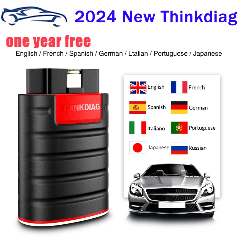 Original THINKCAR thinkdiag new version 2023 with All Software 1 Year Free 15 kind of Resets Function ECU CodingActive Test