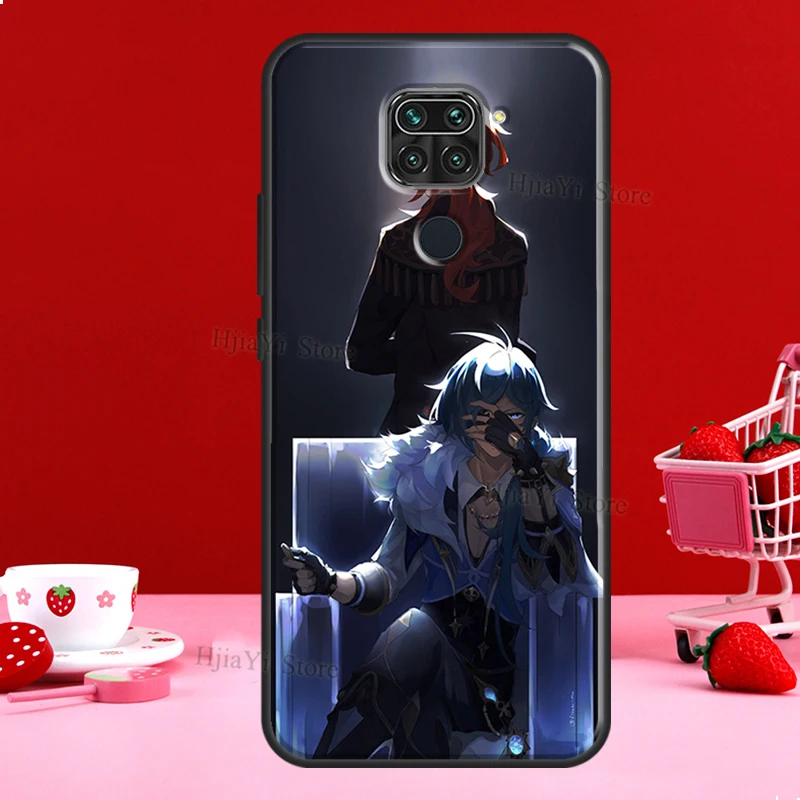 Kaeya and Diluc Genshin Impact Case For Xiaomi Redmi Note 11 10 9 8 12 Pro Plus 12S 11S 10S Cover For Redmi 12C 10C 10A 9C