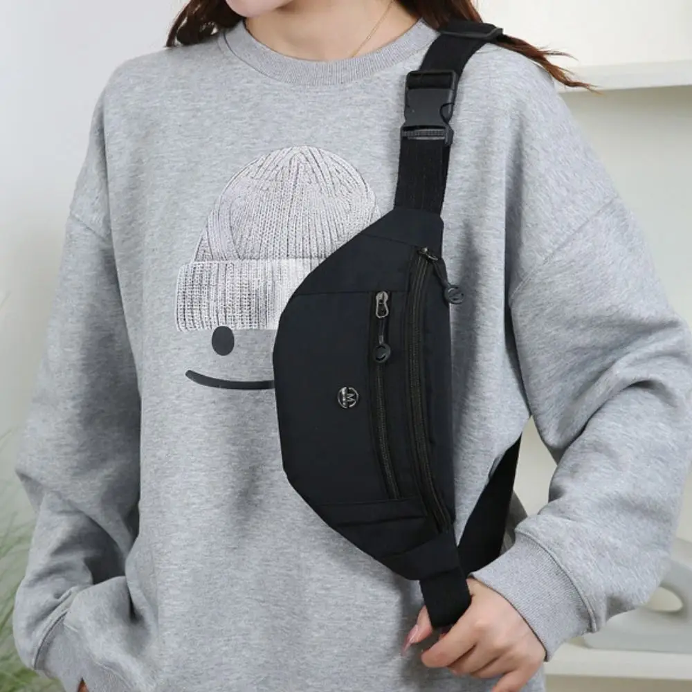 Modische Halbmond-Brusttasche aus Oxford-Stoff, große Kapazität, Umhängetasche, multifunktionale, wasserdichte Hüfttaschen, Unisex – Detail 12