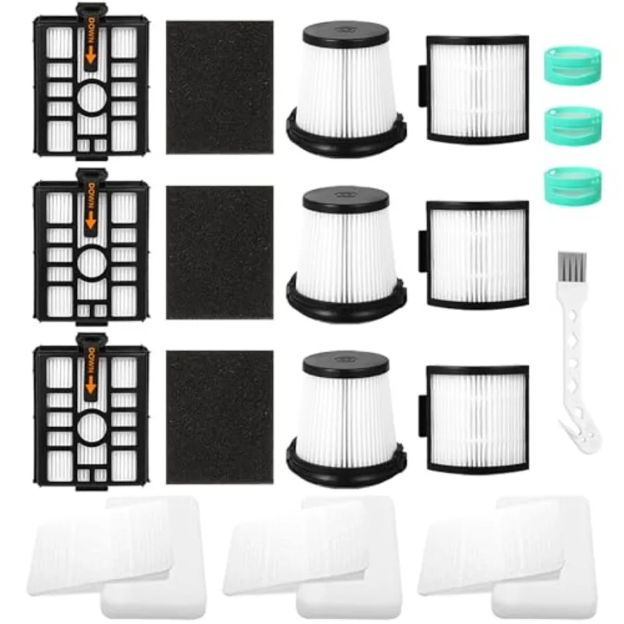 IW3511 IW3120 HEPA Filters Replacement Parts Compatible with Shark IW3511 Detect Pro Cordless Stick Vacuum Cleaner and Shark IW