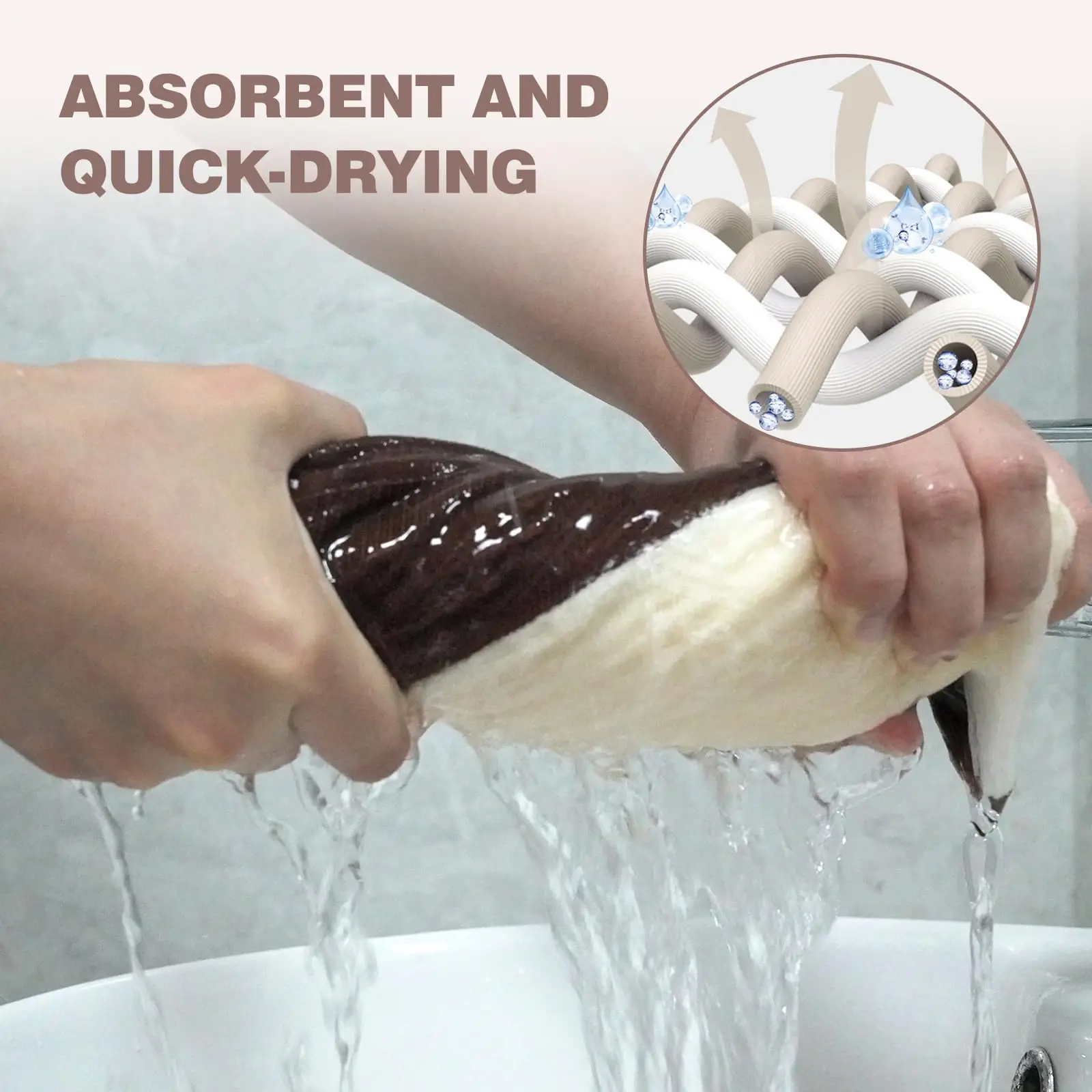 Set of 2 Luxury Decorative Hand Towel Bathroom 100% Cotton Absorbent Soft Face Towel for Bathroom Decor Hotel Spa Guest Gift