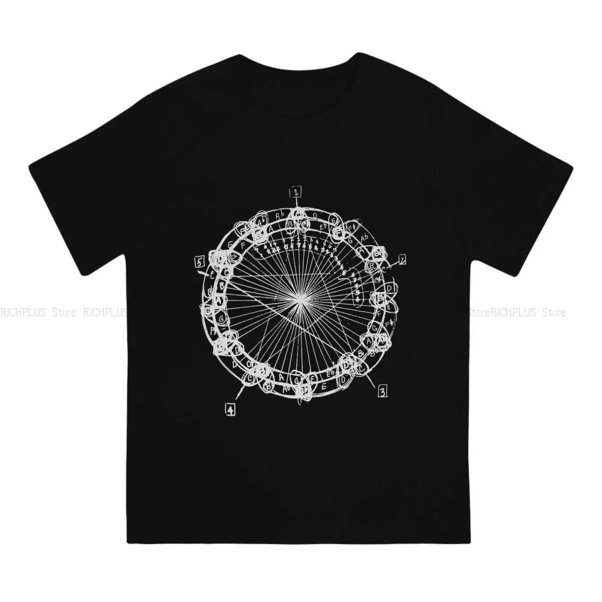 Music Art TShirt Coltrane Chord Changes Mandala Elegant Polyester T Shirt Oversized Men Tee Shirt Printing Trendy