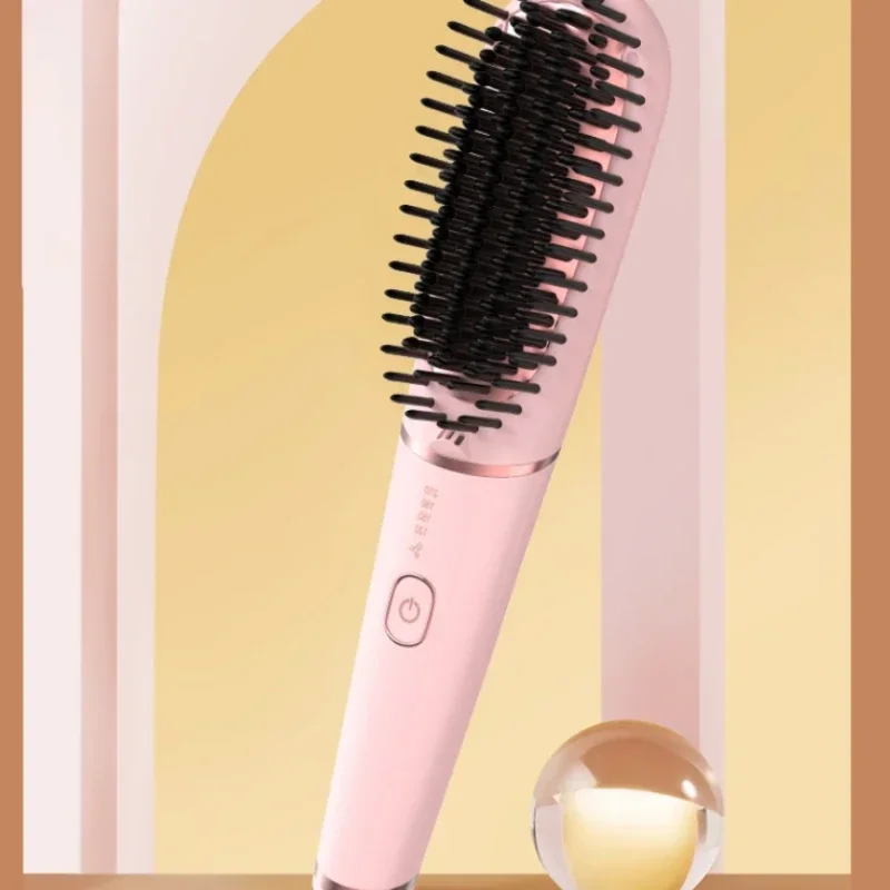 110V/220V TSUYAGLA Straight Hair Comb Negative Ions Do Not Hurt Household Hair Curling Stick, Curling and Straightening Dual Use