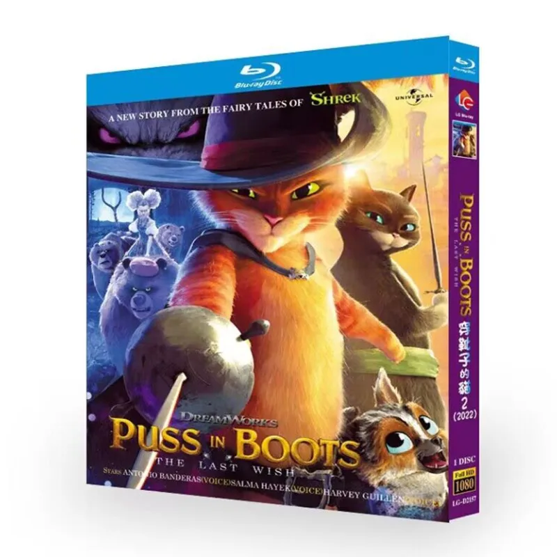 

Кот в сапогах: Последнее желание ‎ (2022) Диск Blu-ray