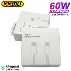 NNBILI Original USB C Super Fast Cable For iPhone 15/15Pro/15Plus/15Pro Max PD 60W USB-C Weaving Charging Data Line Accessories