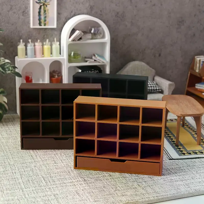 

Миниатюрный шкаф-витрина для кукольного домика 1/12, модель мебели для кукольного домика, декор, аксессуары для ролевых игр, игрушки