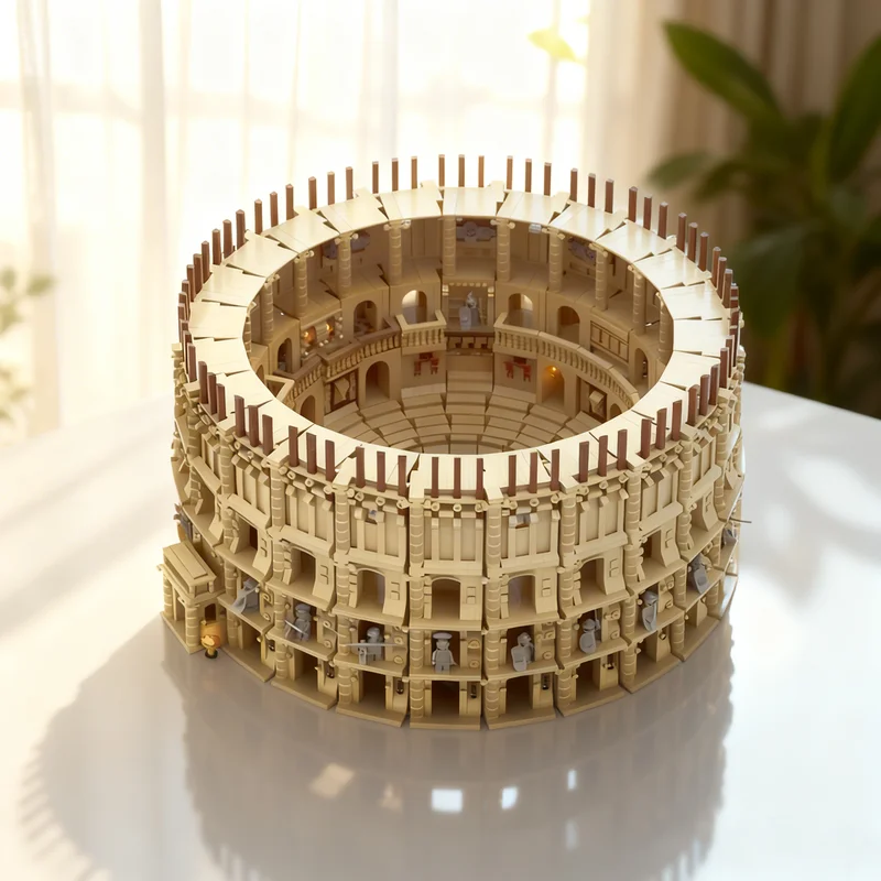 

18019pcs MOC Custom Colosseum NO PARTS Castle Model Building Blocks Creative Display Gift Collectible Decor Kids Premium Adult