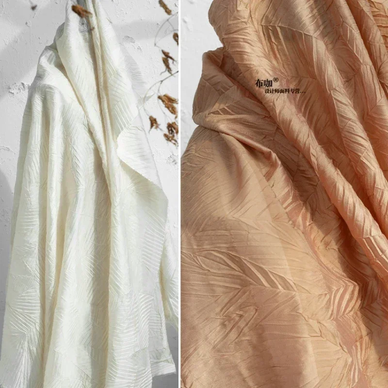 

Nylon Pleated Fabric for Shirt Dress Clothing Designer Diy Sewing Material Cloth By The Meter Handmade Wholesale