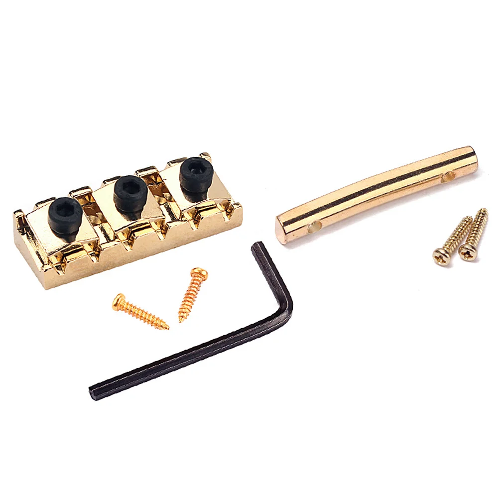 

String Retainers Set Golden Guitar String Lock Locking Nut Bridge Replacement Parts for Better Tuning Stability and