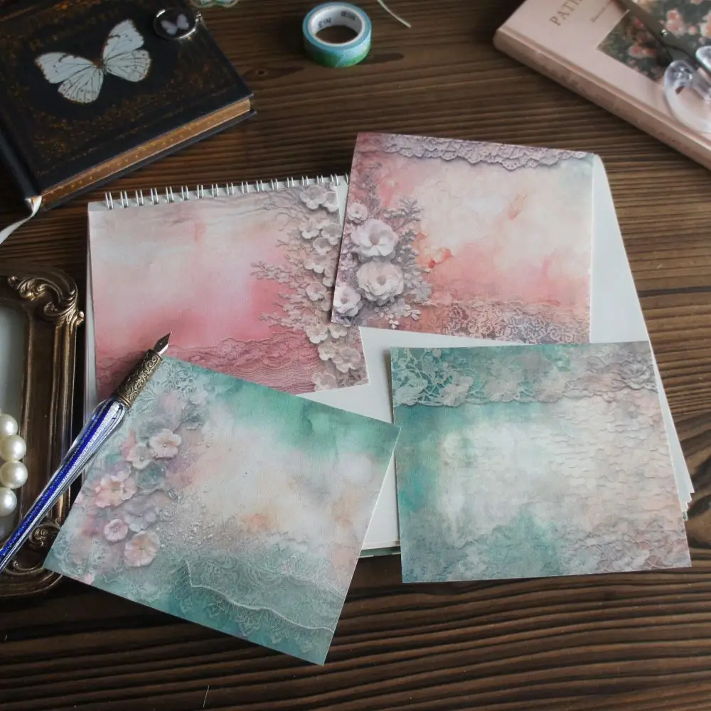 30 Sheet Watercolor Flowers Sea in A Hazy Dream Background Design Craft Paper Gift Decoration Scrapbooking Handmade DIY