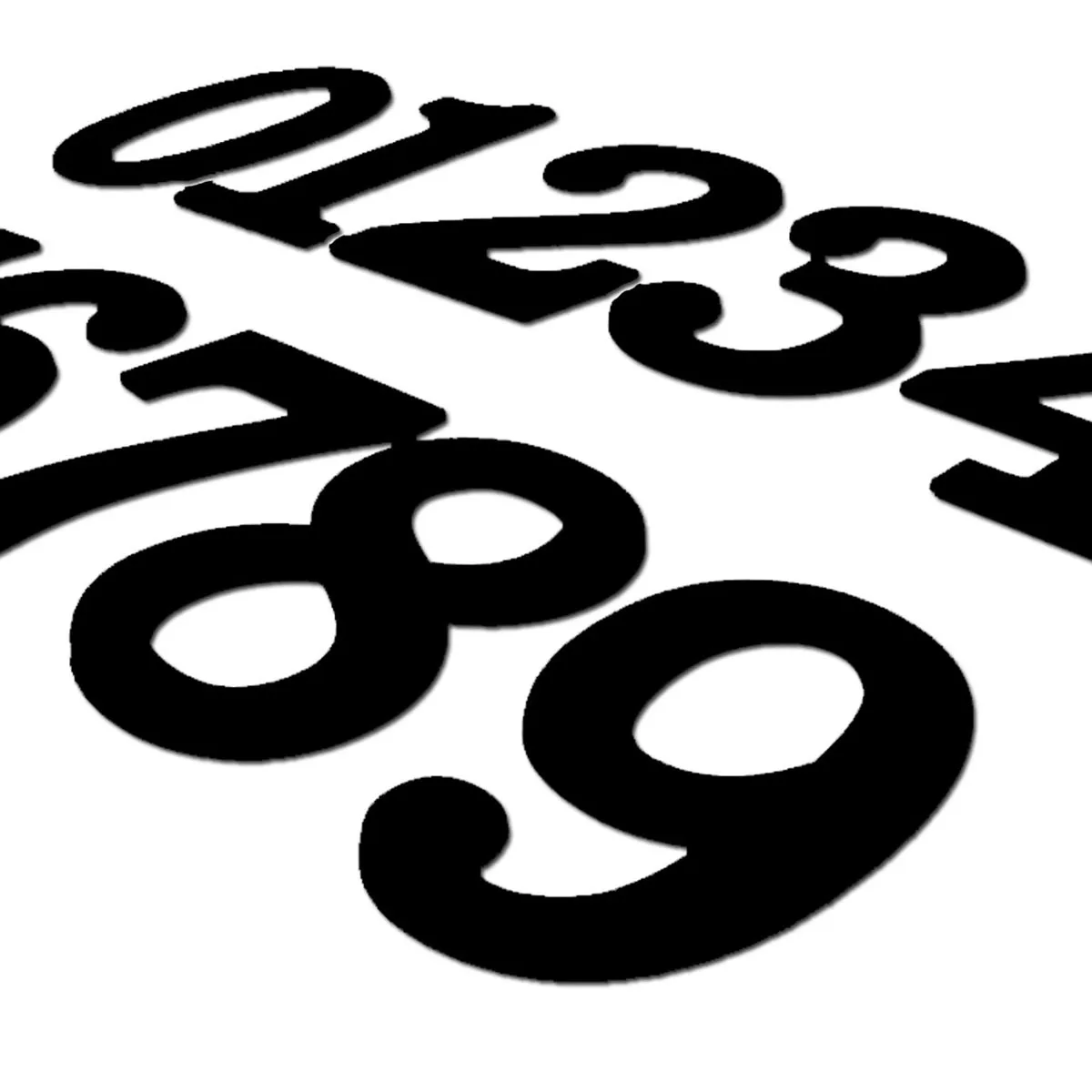 

2Sets Wooden Number Stickers 3D Math Fridge Decor Black Refrigerator Magnets for Children Learning Educational Home Decoration