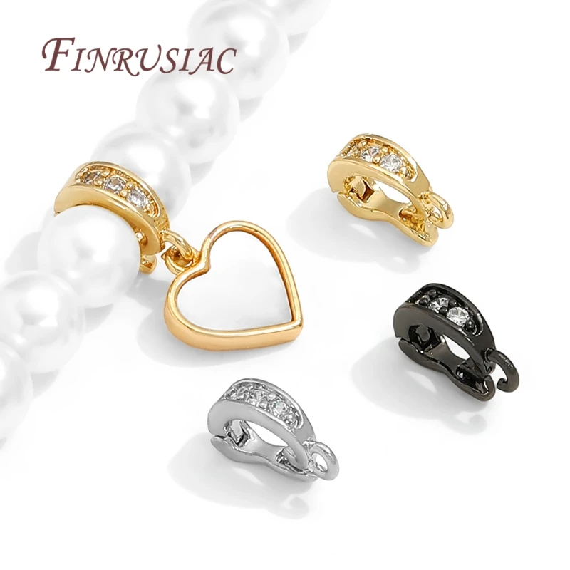 Base para Colgante Chapada en Oro de 18K para Bordado, Conectores de Cierres para Joyería, Dijes para Collares, Accesorios para Manualidades
