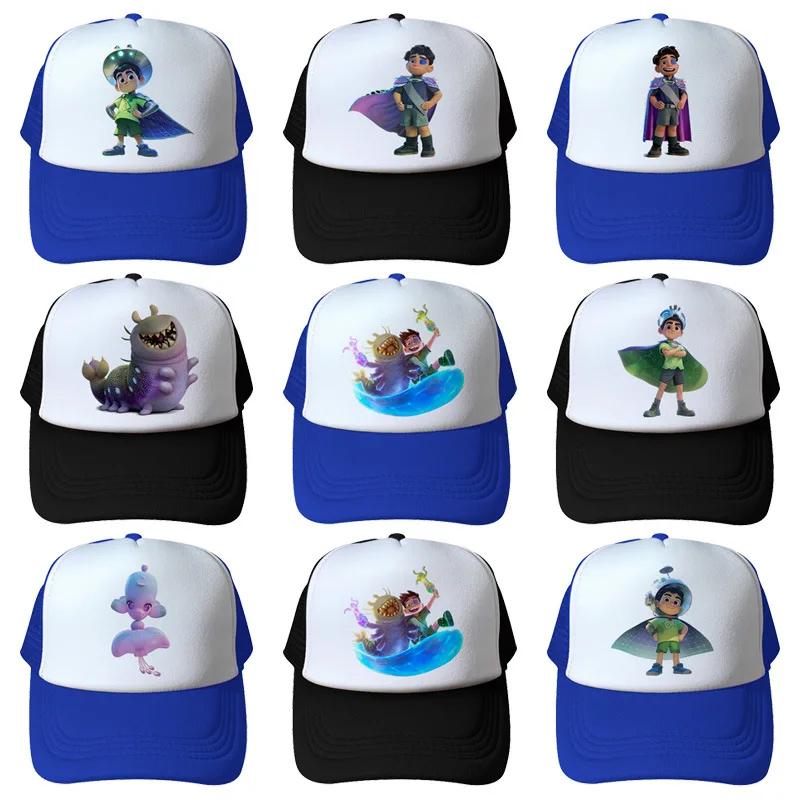 

New Summer Disney Elio Creative Cartoon Sun Hats Mesh Hats Baseball Hats for Men Women Children and Students Outdoor Travel Hat