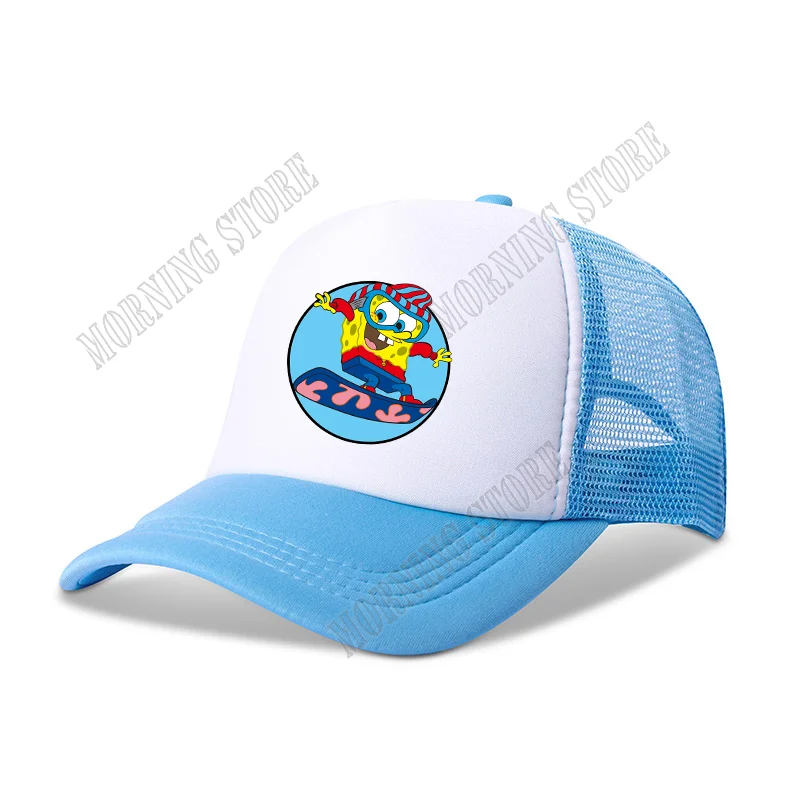 Gorra de béisbol de Bob Esponja para niños y adultos, gorro de béisbol con visera de dibujos animados, informal, para exteriores, regalo