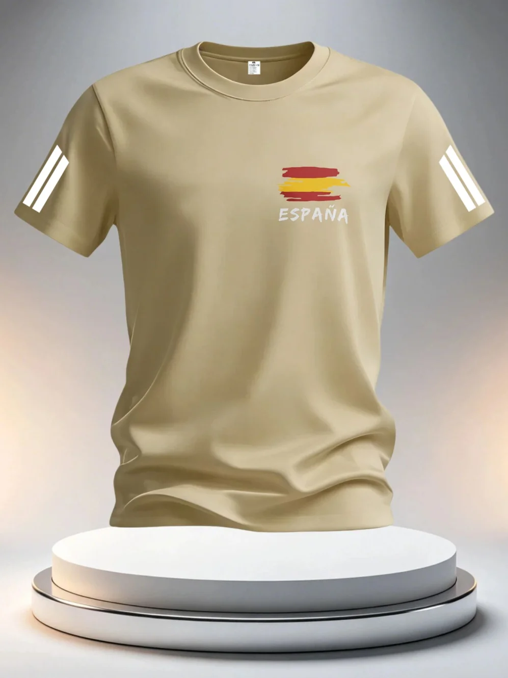 2026 Sommer Spanien Fußballtrikots für Herren – Klassische God Spain Kurzarm-T-Shirts im lässigen O-Neck Sport-Stil – Herrenbekleidung – Detail 12