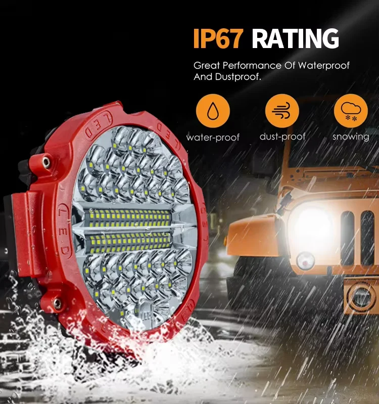 1/2PCS 7 Inch 51W Wide Vision LED Auxiliary Work Light 6000K White 12V 24V For Off‑Road Truck Tractor Car SUV