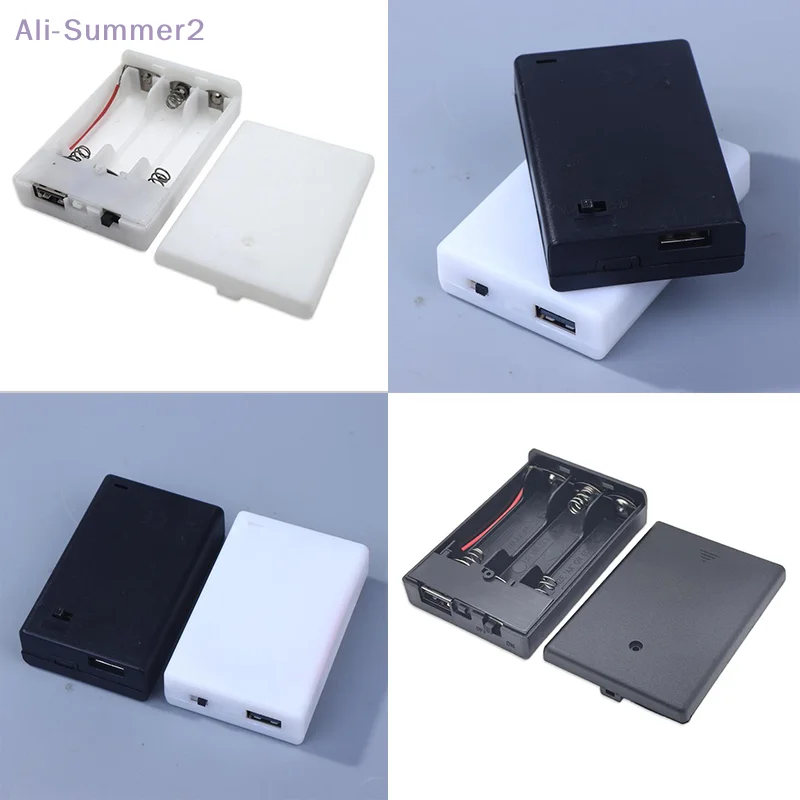 {MX} 3AA 4.5V AA Battery Case AA Battery Holder With Switch With USB/Line DIY Power Bank Accessories