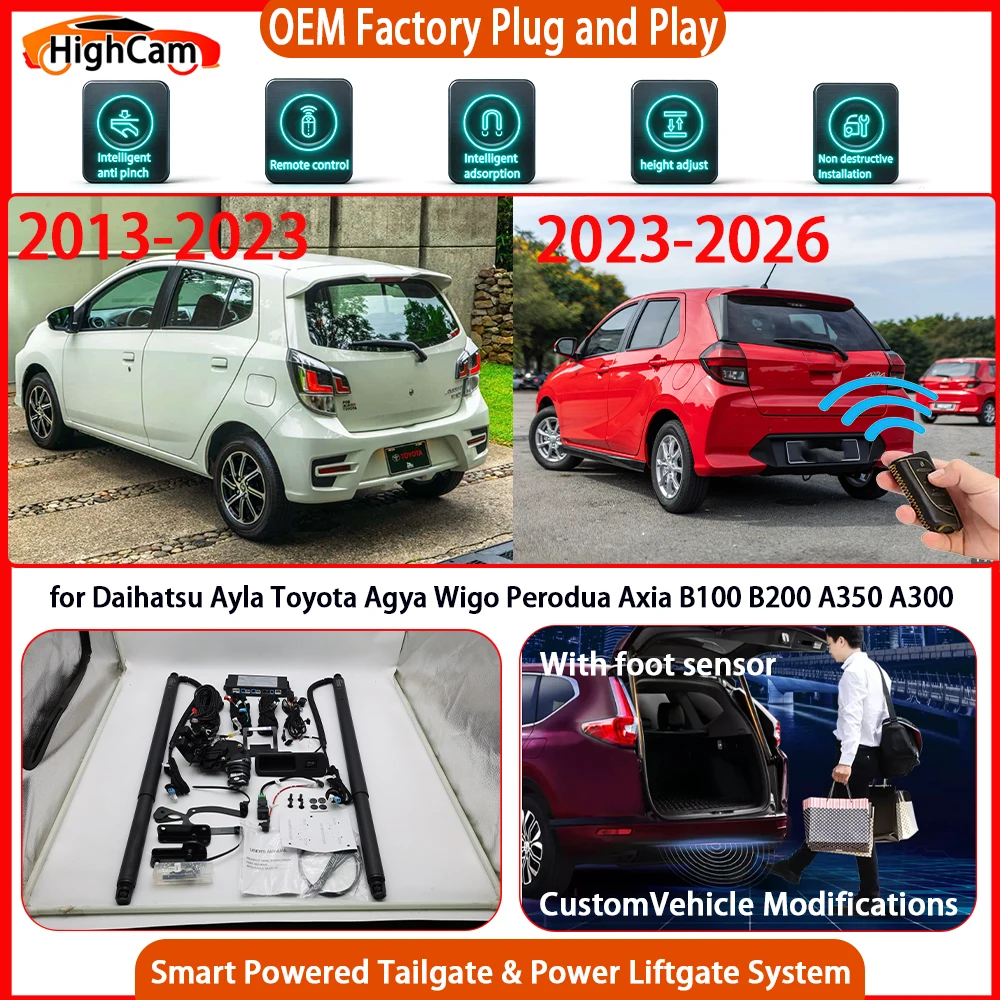 for Daihatsu Ayla Toyota Agya Wigo Perodua Axia B100 B200 A350 Smart Powered Tailgate Power Liftgate Tailgate Power Lift Gate