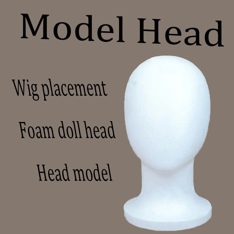 Elegant and Chic Multifunctional Foam Wig Head - Foam Model Wig Holder Model and Display Hair