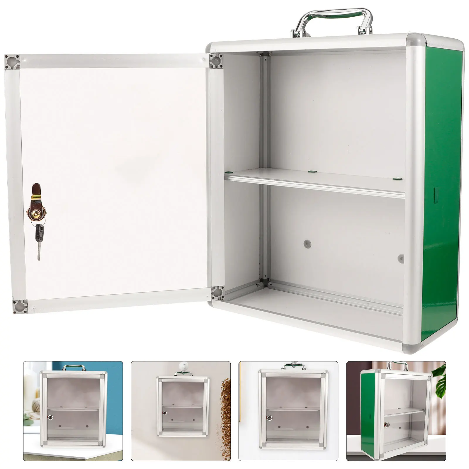 

Настенное крепление, большая аптечка, прозрачная панель, простой просмотр, хранение самообслуживания, бытовая аптечка первой помощи