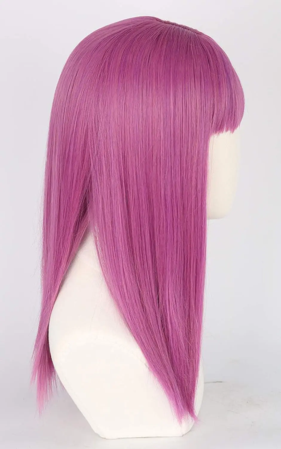 Topcosplay peruka do cosplay peruka dla dzieci długa prosta fioletowa peruka damska Halloween kostium anime peruki na przyjęcie