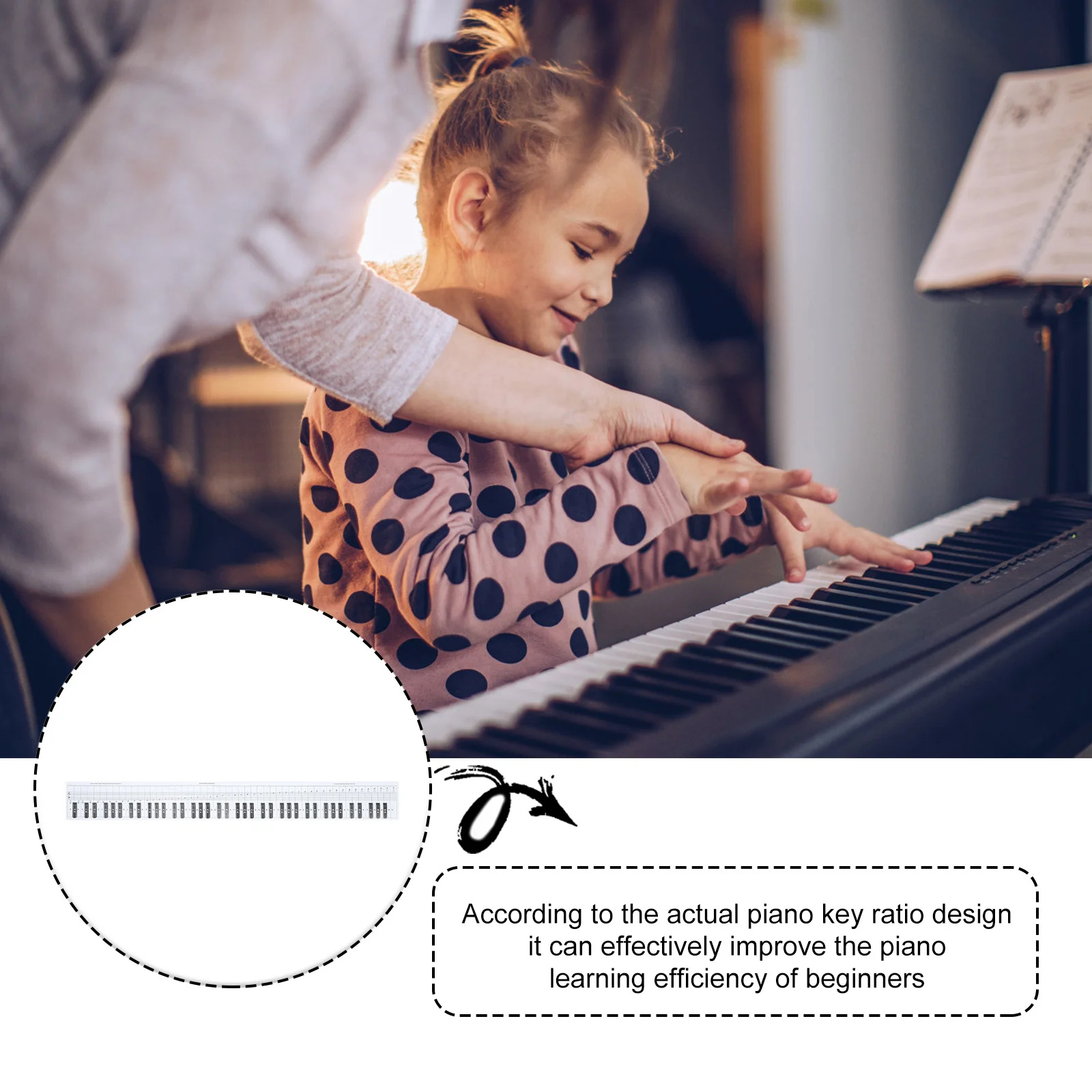 

88 Key Piano Keyboard Practice Paper Waterproof Dustproof Rolled No Creases For Beginner Learning Teaching Aid Chart Instrument
