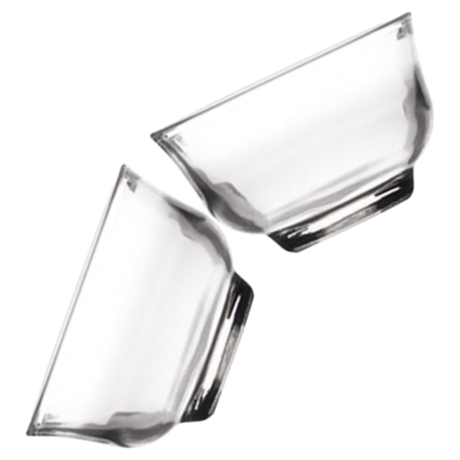 

2Pcs Tea Cups High Borosilicate Glass Set High Definition Brightness for Home Office Drinkware Tea Cups Glass Drinkware