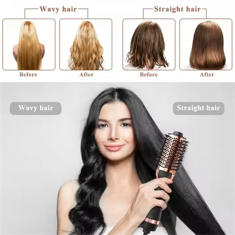 Heating Comb Straightener Hair Comb Hair Straightener Dryer and Straightening Brush Electric Comb Brush One Step Salon Hair