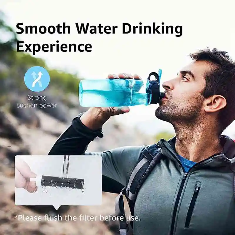 交換部品活性炭水ボトルフィルターbb06、ハードエッジ、スポーツボトルフィルター、10カウント用