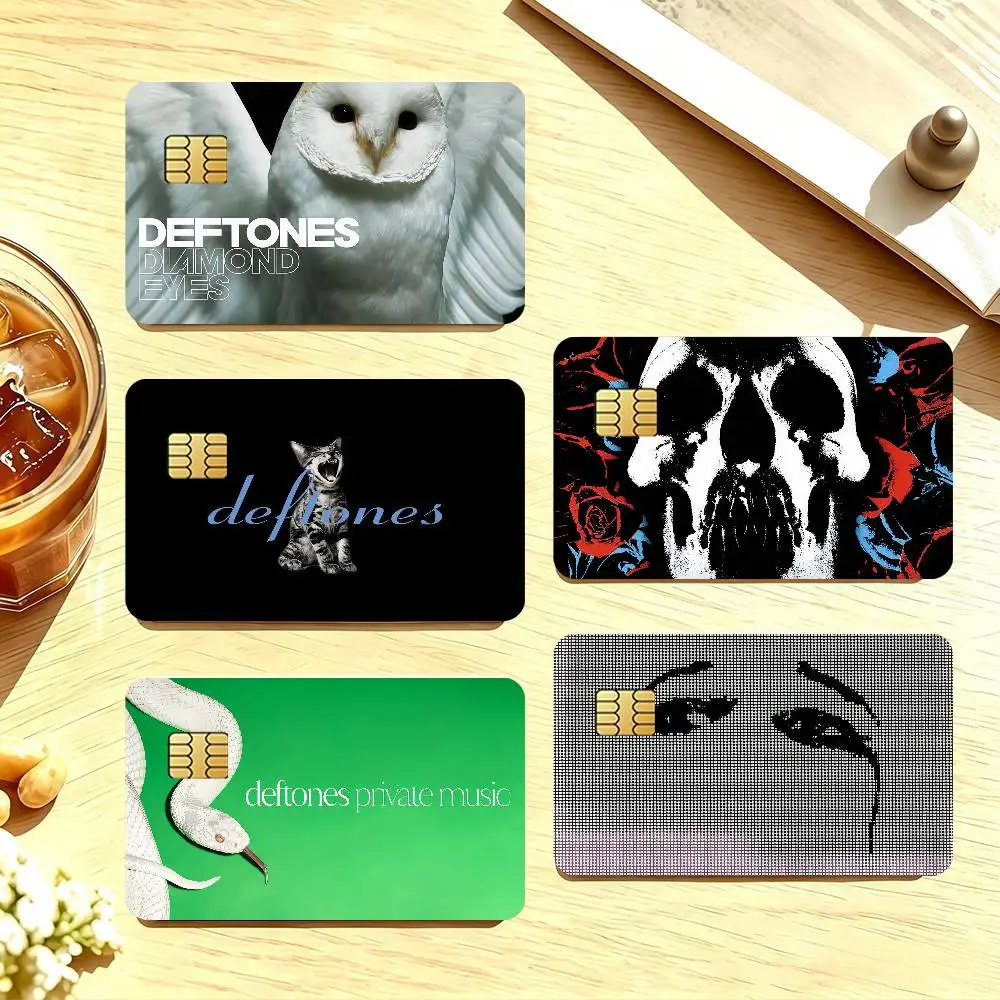 Band D-Deftones Credit Card Skin Stickers For Bank Card Bus Metro Cards Waterproof Anti-Scratch Gift 4PCS