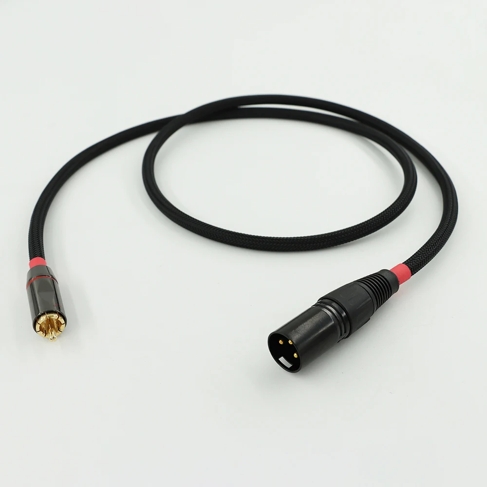 Carare L-4E6S RCA to XLR Lotus to Canon/Unbalanced to Balanced/Active Monitor Cable/Canon Audio Cable