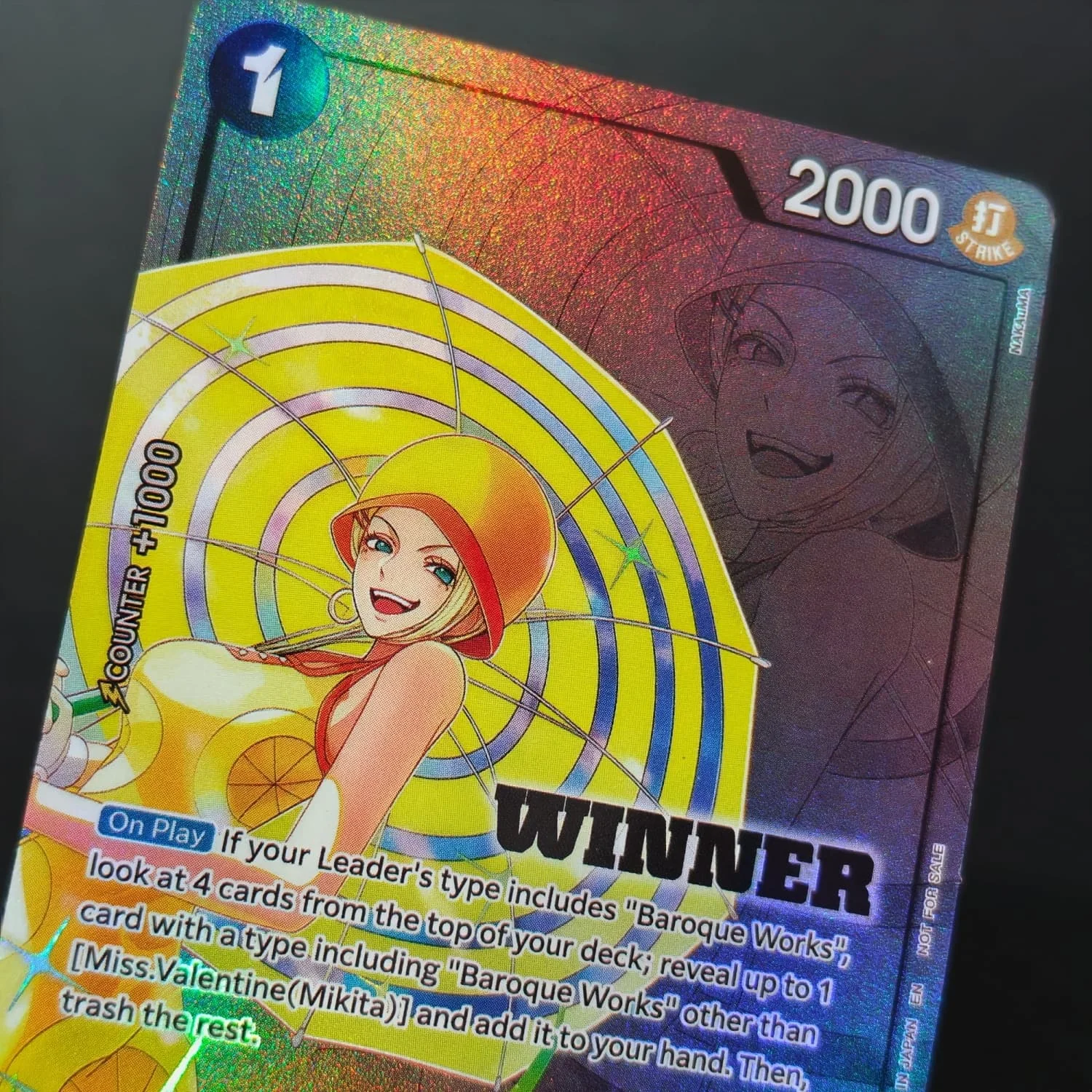 DIY Proxy One Piece TCG English Miss. Valentine (Mikita) R OP14-087 Winner Pack 2026 Vol3 Game Textured Collection Card Toy - view 5