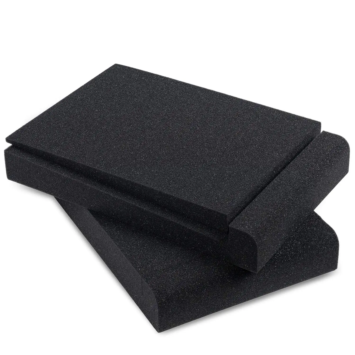 2 Set High Density Acoustic Foam Fits Most Speaker Stands Studio Monitor Isolation Pads for 5 Inch Monitors 11