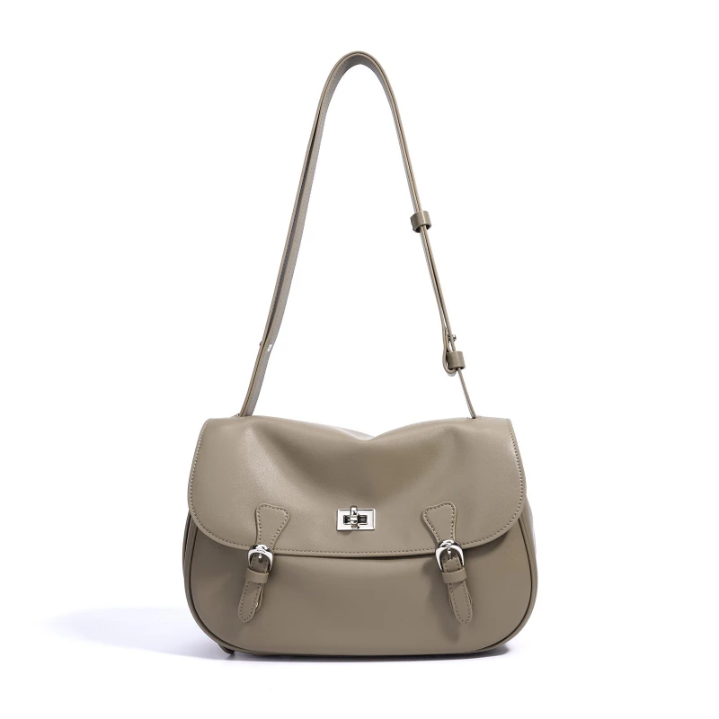 

Vintage Genuine Leather Women Fashion Messenger Bags Large Capacity Pretty Style Postman Shoulder Bags Commuter Crossbody Bags