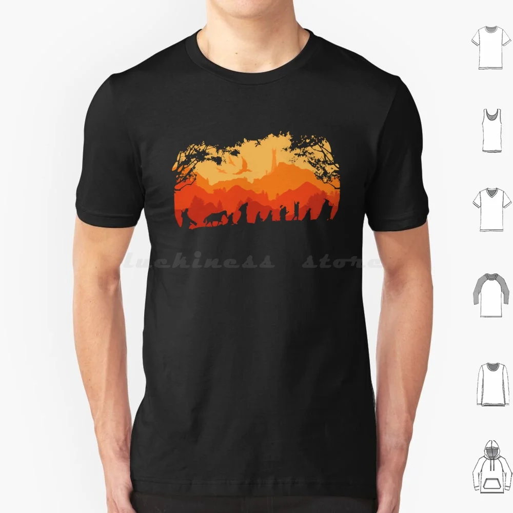 

Футболка Nine Companions, большой размер, 100% хлопок Lord Tolkien Gandalf Bilbo Frodo Fantasy Legolas Aragorn Smaug The Shire Middle