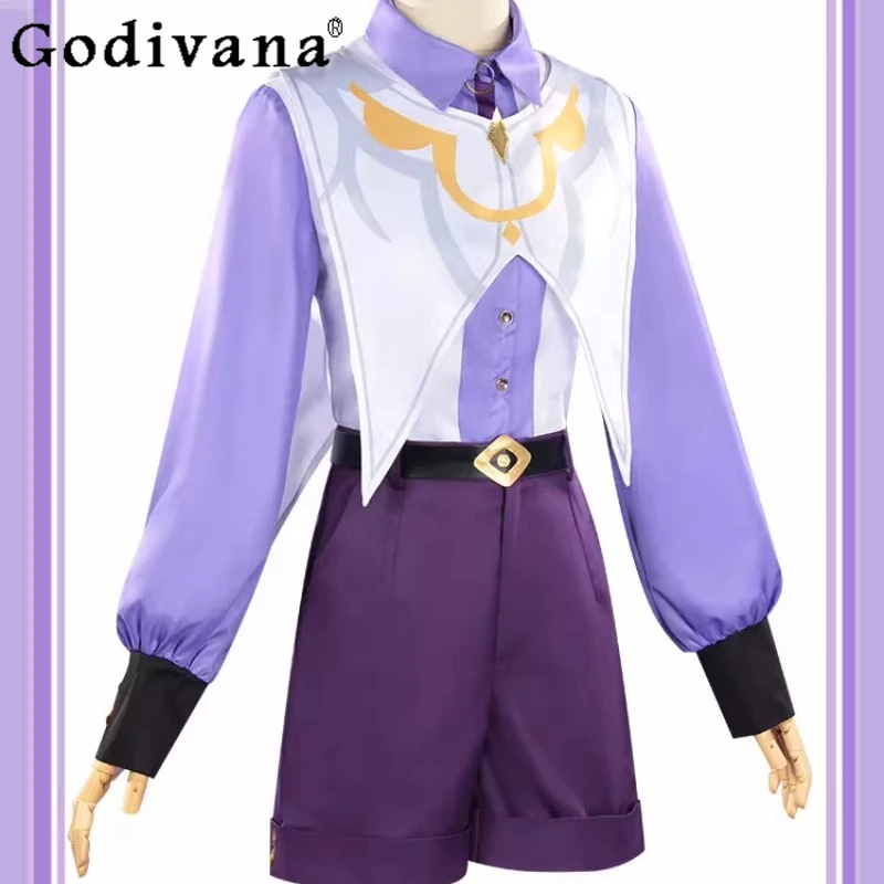 مجموعة ملابس نسائية قصيرة من Railway Cos زي تنكري للعبة الرسوم المتحركة يناسب قميص نسائي بأكمام طويلة وملابس قصيرة للطلاب