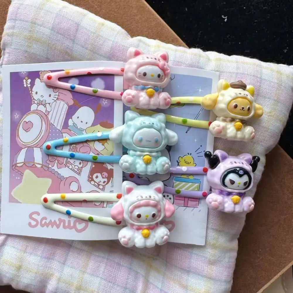 

Miniso Kawaii Cartoon Cute Hair Clip with Polka Dots Multifunctional and Sweet Hair Accessories for Girls As A Gift