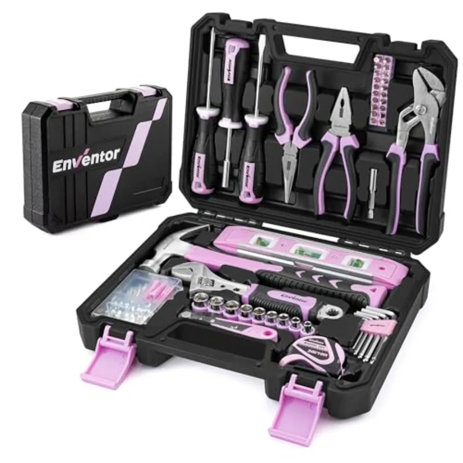 Tool Kit Set for Women 146PCS General Household Hand Tool Kit with Storage Toolbox Ladies Small Basic Tool Kits for Home Mainte