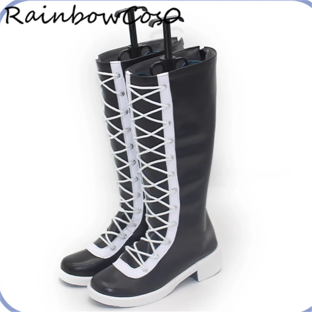 Momomiya Tougiri Tougen Anki Scarpe Cosplay Stivali Gioco Anime Party Halloween RainbowCos0 W5325