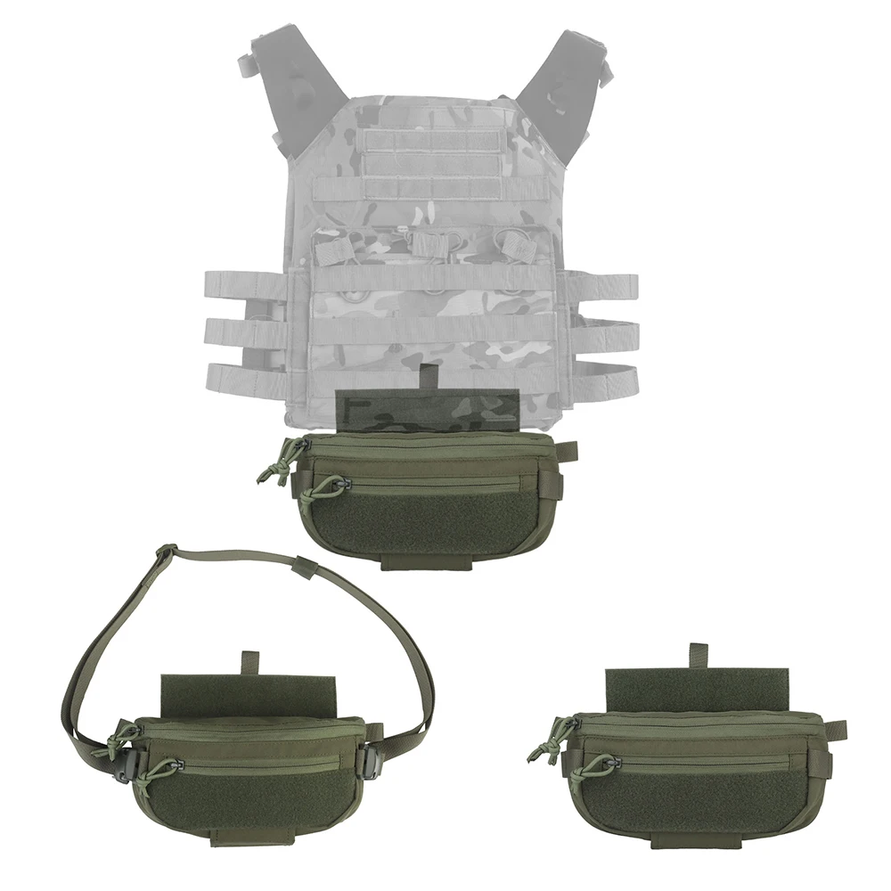 

Tactical Chest Rig Drop Dump Pouch Hunting Airsoft FCPC V5 CR Vest Plate Carrier Storage Shoulder Bag Dual-Purpose
