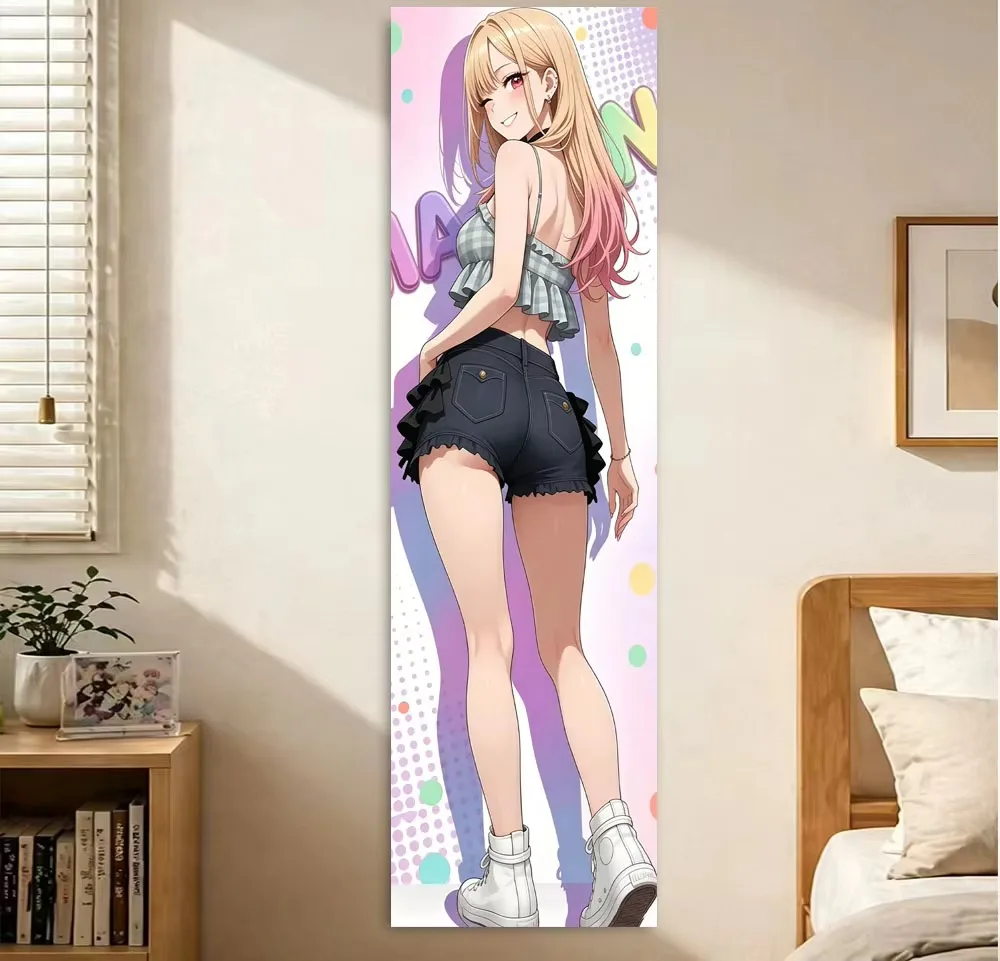 K-Kitagawa Inspired Anime Girl Tapestry, Uniform Outfit Large Wall Decor for Bedroom Dormitory Aesthetic Room Gift